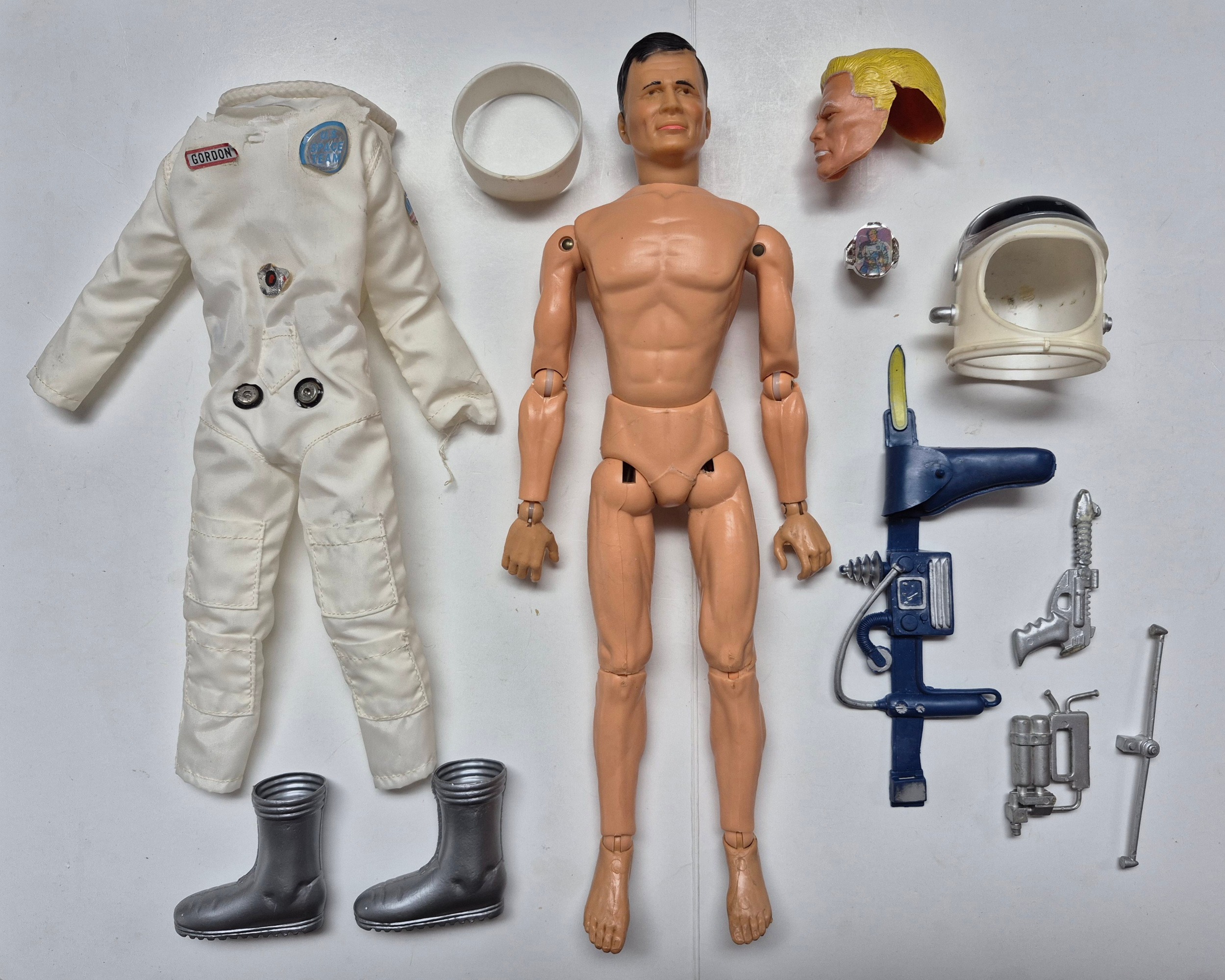 1966-ideal-captain-action-as-flash-gordon-3 1966 Ideal 12″ Captain Action as Flash Gordon with Complete Outfit and Flicker Ring 3