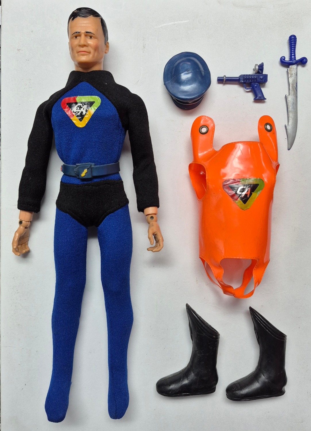 mib-1966-ideal-captain-action-6 1966 Ideal 12″ Captain Action in Box with Complete Outfit 6