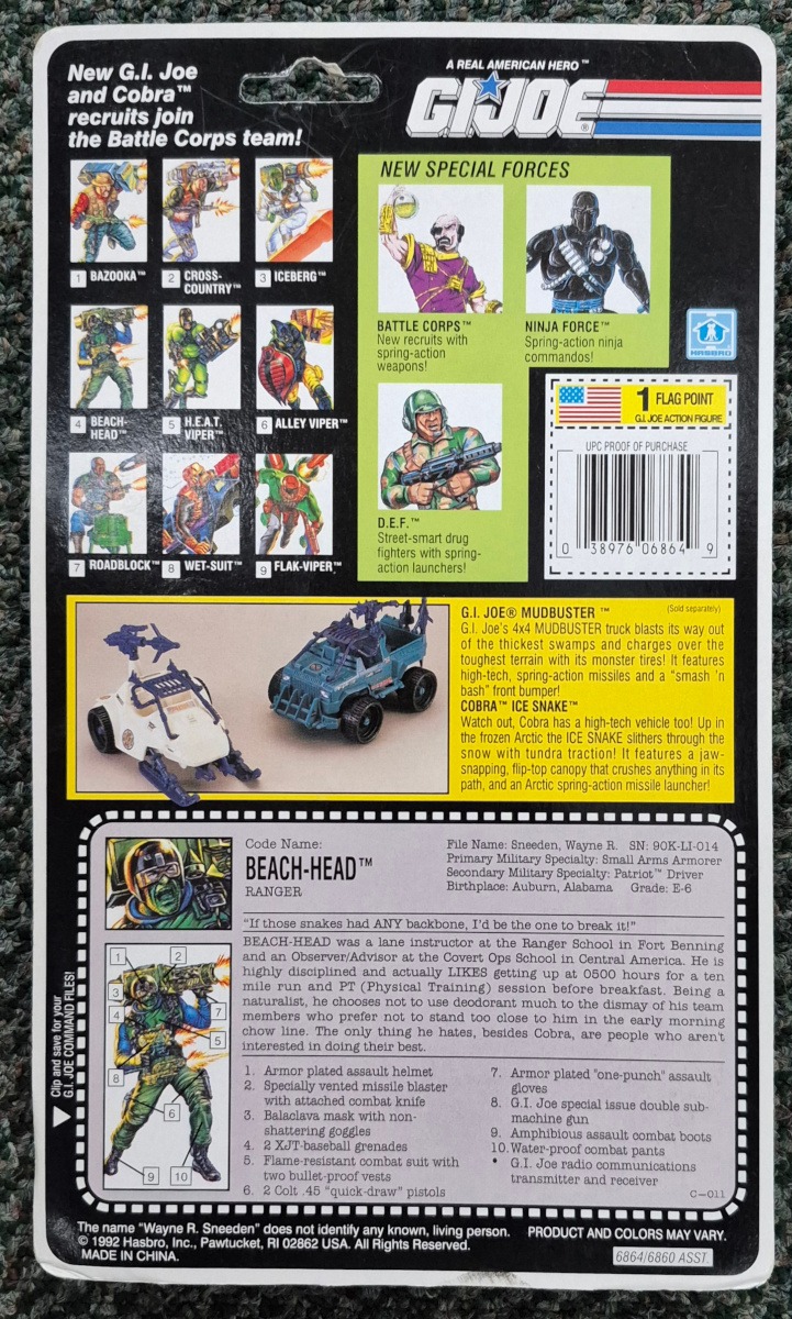 gi-joe-a-real-american-hero-battle-corps-beach-head-moc-2 MOC 1992 Hasbro G.I. Joe ARAH Battle Corps Beach-Head : Factory Sealed 2