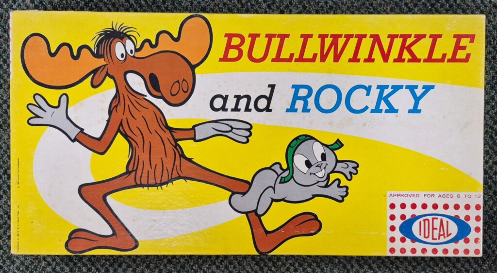 1963 Bullwinkle and Rocky Board Game by Ideal : Factory Sealed 1