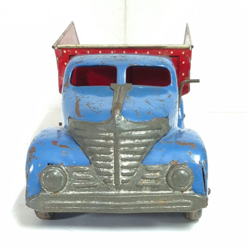 marx-pressed-steel-and-tin-litho-coke-and-coal-dump-truck-4 1940's Marx Pressed Steel and Tin Litho Coke Coal Dump Truck 4