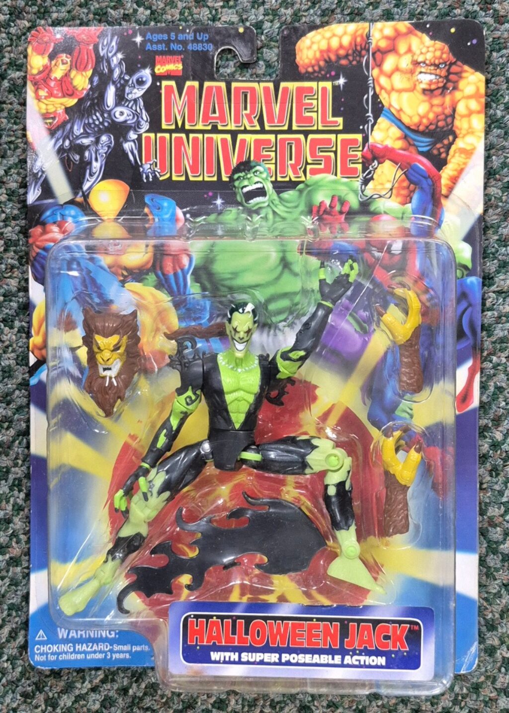 Toy Biz 1997 Marvel Universe Halloween Jack Action Figure: Mint on Card 1