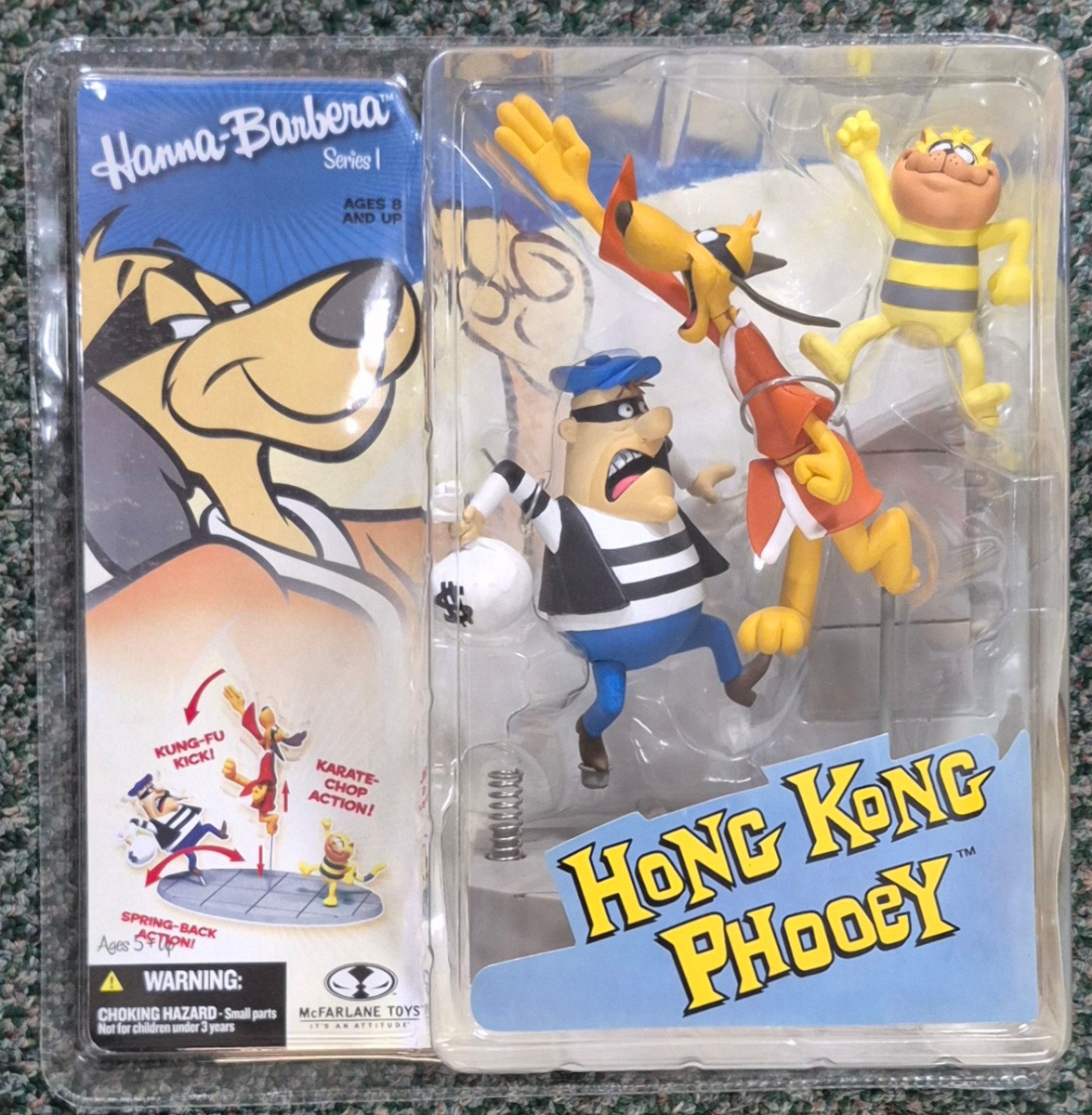 MOC McFarlane Toys Hanna-Barbera Hong Kong Phooey Figure: Factory Sealed 1