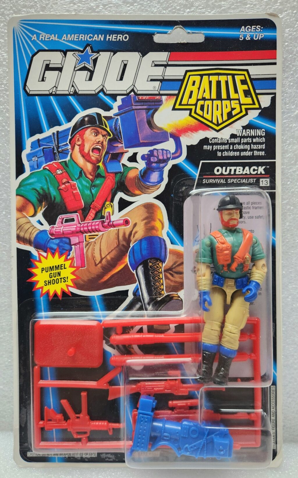 MOC 1992 Hasbro G.I. Joe ARAH Battle Corps Outback Factory Sealed 1