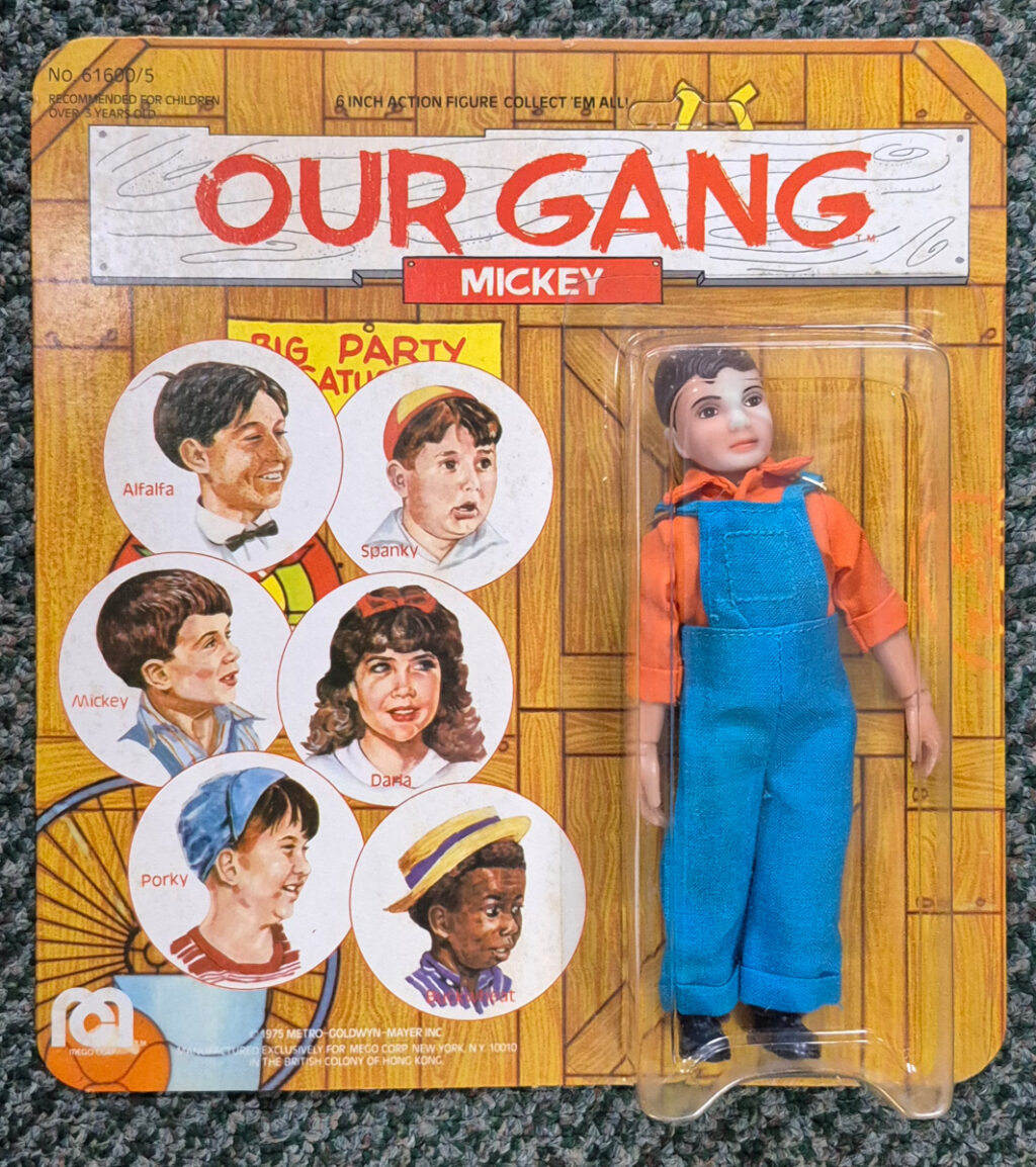 MOC Mego Little Rascals Our Gang Mickey Action Figure - Mint on Unpunched Card 1