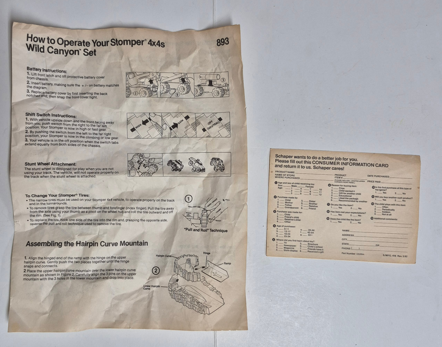schaper-stomper-4x4-wild-canyon-set-10 1983 Schaper Stomper 4x4 Wild Canyon Set Complete in the Box 10