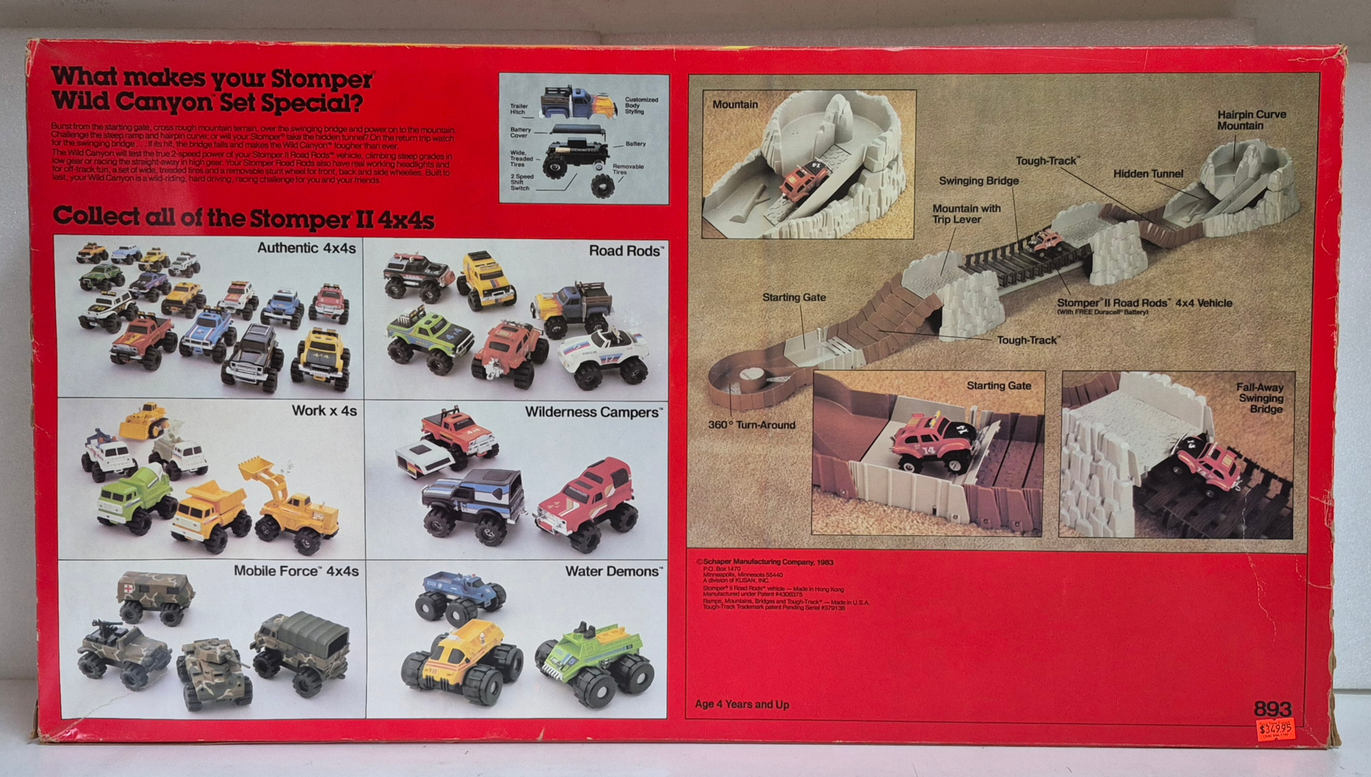 schaper-stomper-4x4-wild-canyon-set-2 1983 Schaper Stomper 4x4 Wild Canyon Set Complete in the Box 2