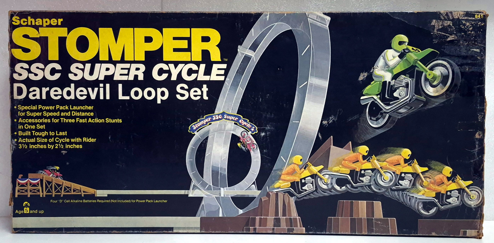 1981 Schaper Stomper SSC Super Cycle Daredevil Loop Set Complete in the Box 1