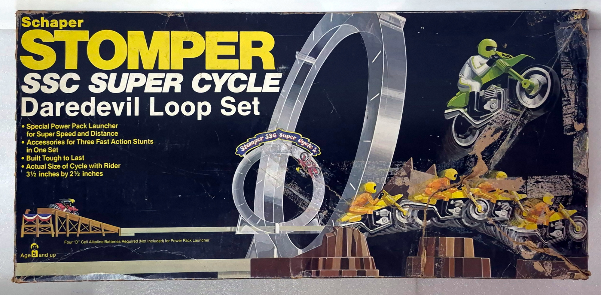 schaper-stomper-ssc-super-cycle-daredevil-loop-set-2 1981 Schaper Stomper SSC Super Cycle Daredevil Loop Set Complete in the Box 2