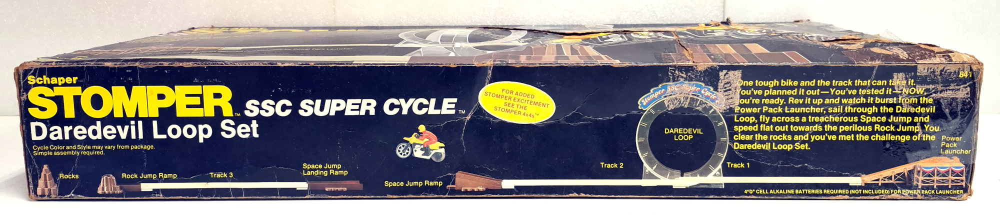 schaper-stomper-ssc-super-cycle-daredevil-loop-set-4 1981 Schaper Stomper SSC Super Cycle Daredevil Loop Set Complete in the Box 4