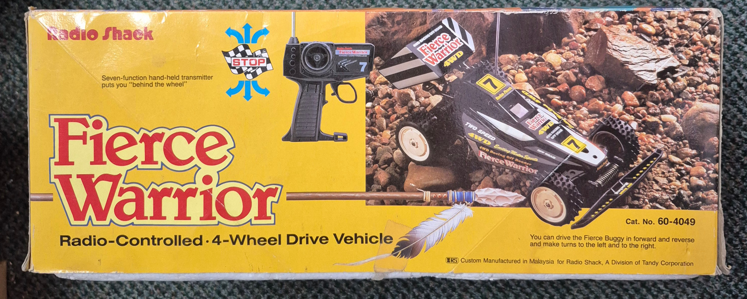 1994-radio-shack-fierce-warrior-radio-controlled-4-wheel-drive-vehicle-2 1994 Radio Shack R/C Fierce Warrior Radio-Controlled 4-Wheel Drive Vehicle in the Box 2
