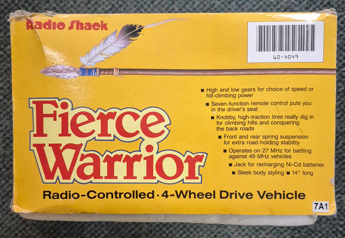 1994-radio-shack-fierce-warrior-radio-controlled-4-wheel-drive-vehicle-4 1994 Radio Shack R/C Fierce Warrior Radio-Controlled 4-Wheel Drive Vehicle in the Box 4