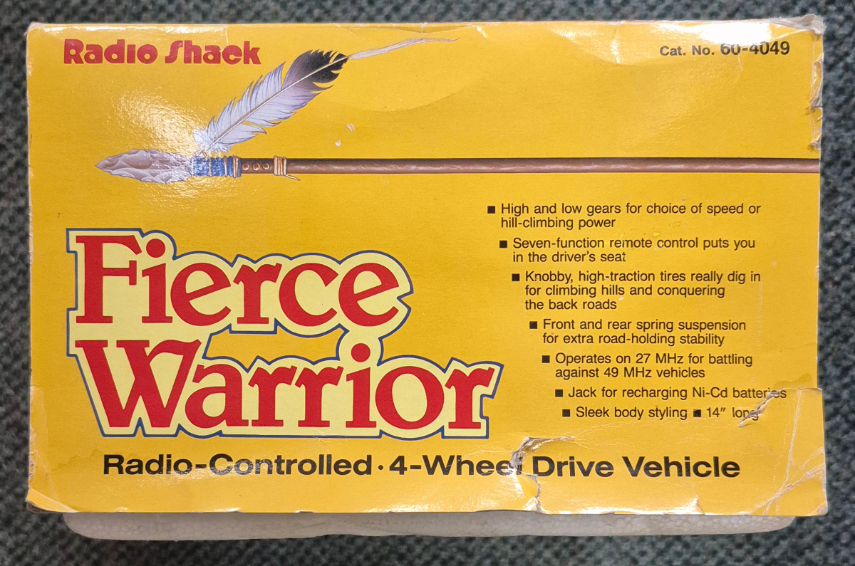 1994-radio-shack-fierce-warrior-radio-controlled-4-wheel-drive-vehicle-5 1994 Radio Shack R/C Fierce Warrior Radio-Controlled 4-Wheel Drive Vehicle in the Box 5