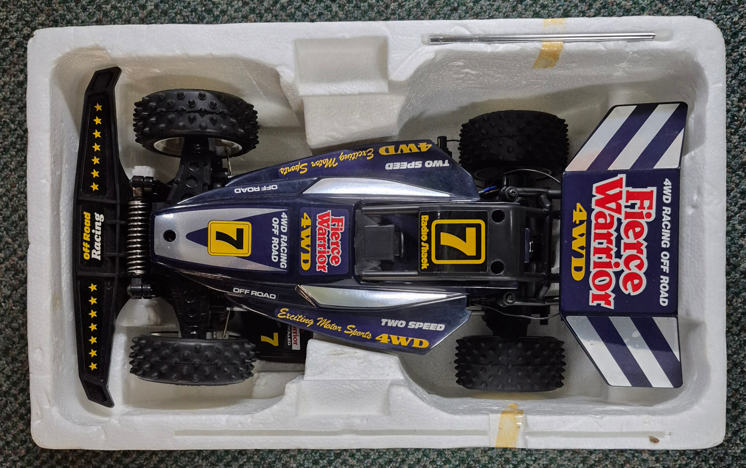 1994-radio-shack-fierce-warrior-radio-controlled-4-wheel-drive-vehicle-6 1994 Radio Shack R/C Fierce Warrior Radio-Controlled 4-Wheel Drive Vehicle in the Box 6