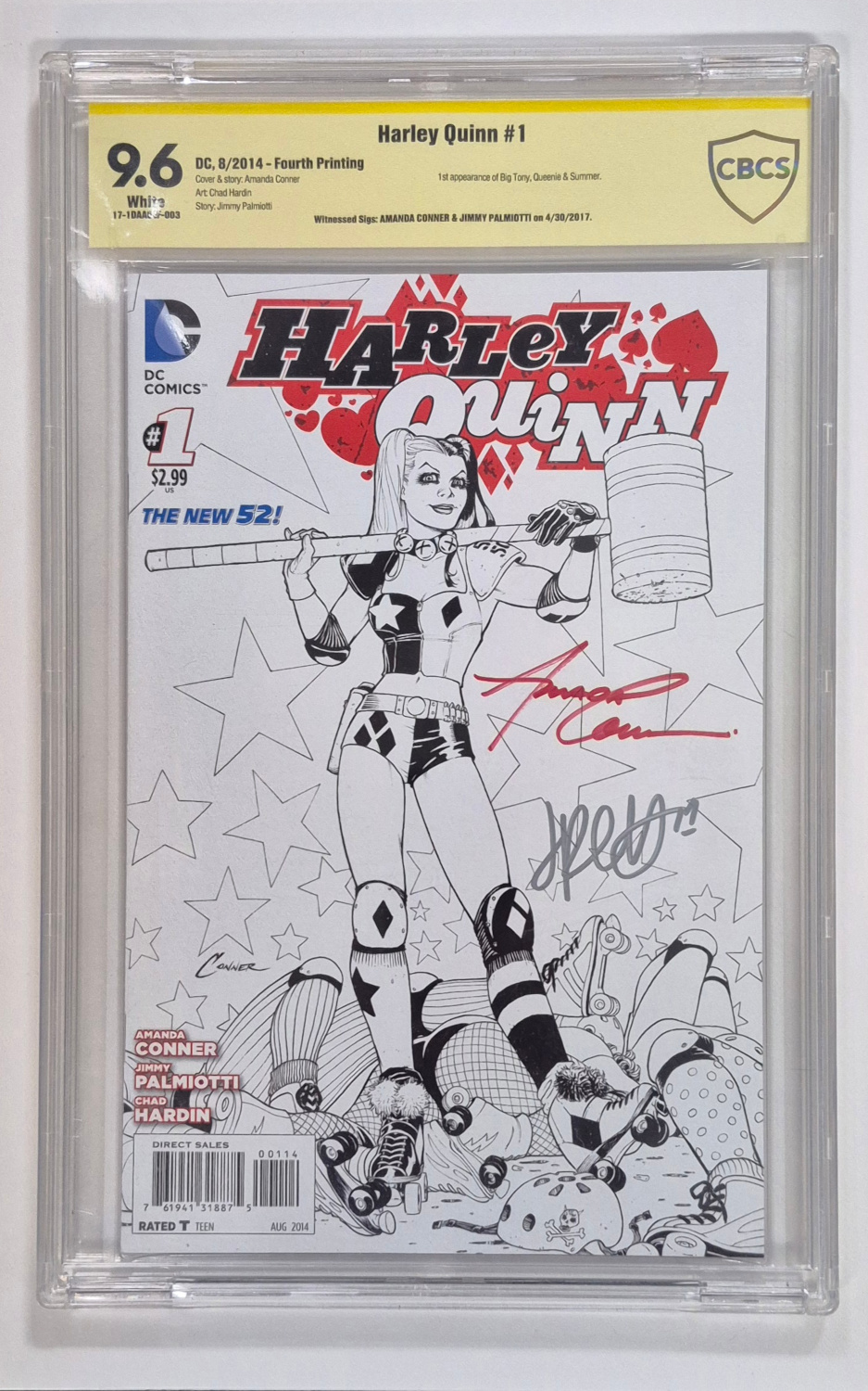 2014-cbcs-9.6-harley-quinn-1-signed-by-amanda-conner-and-jimmy-palmiotti-1 2014 CBCS 9.6 DC Comics Harley Quinn #1 Variant Signed by Amanda Conner & Jimmy Palmiotti 1