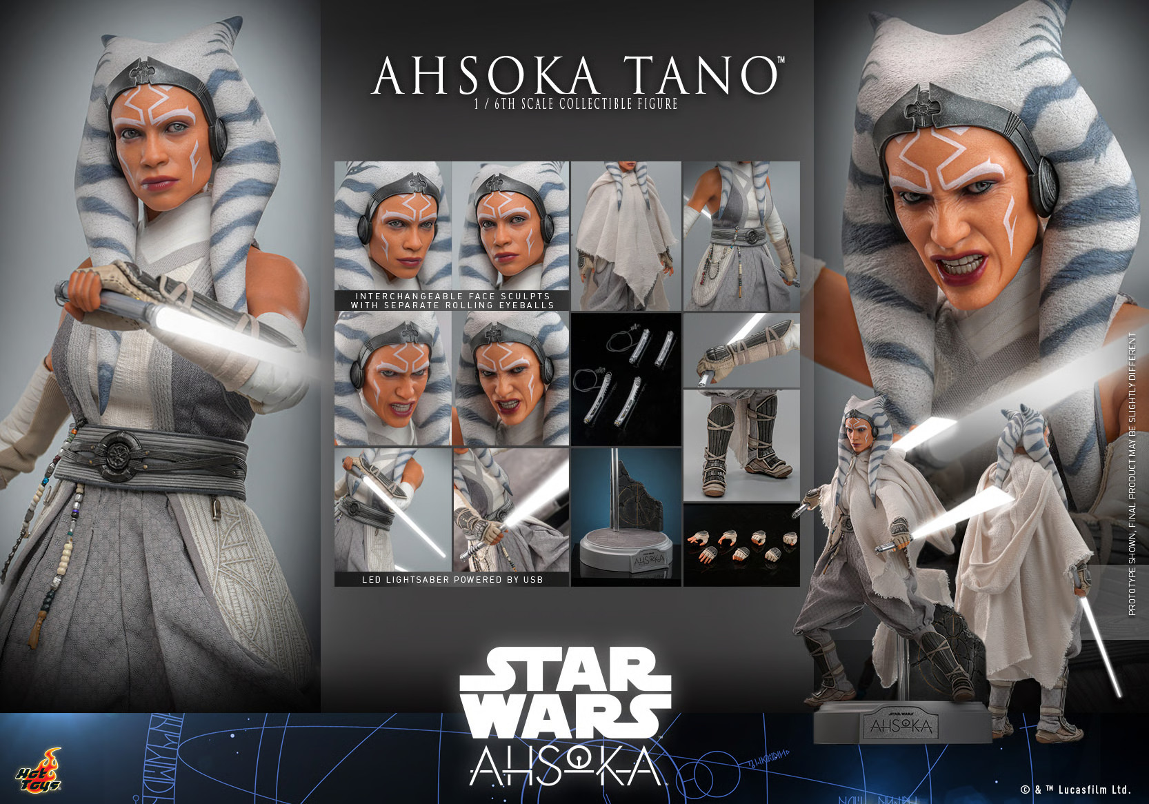 hot-toys-tms118-star-wars-ahsoka-tano-3 Hot Toys TMS 118 Star Wars Ahsoka Tano 1:6 Scale Figure 3