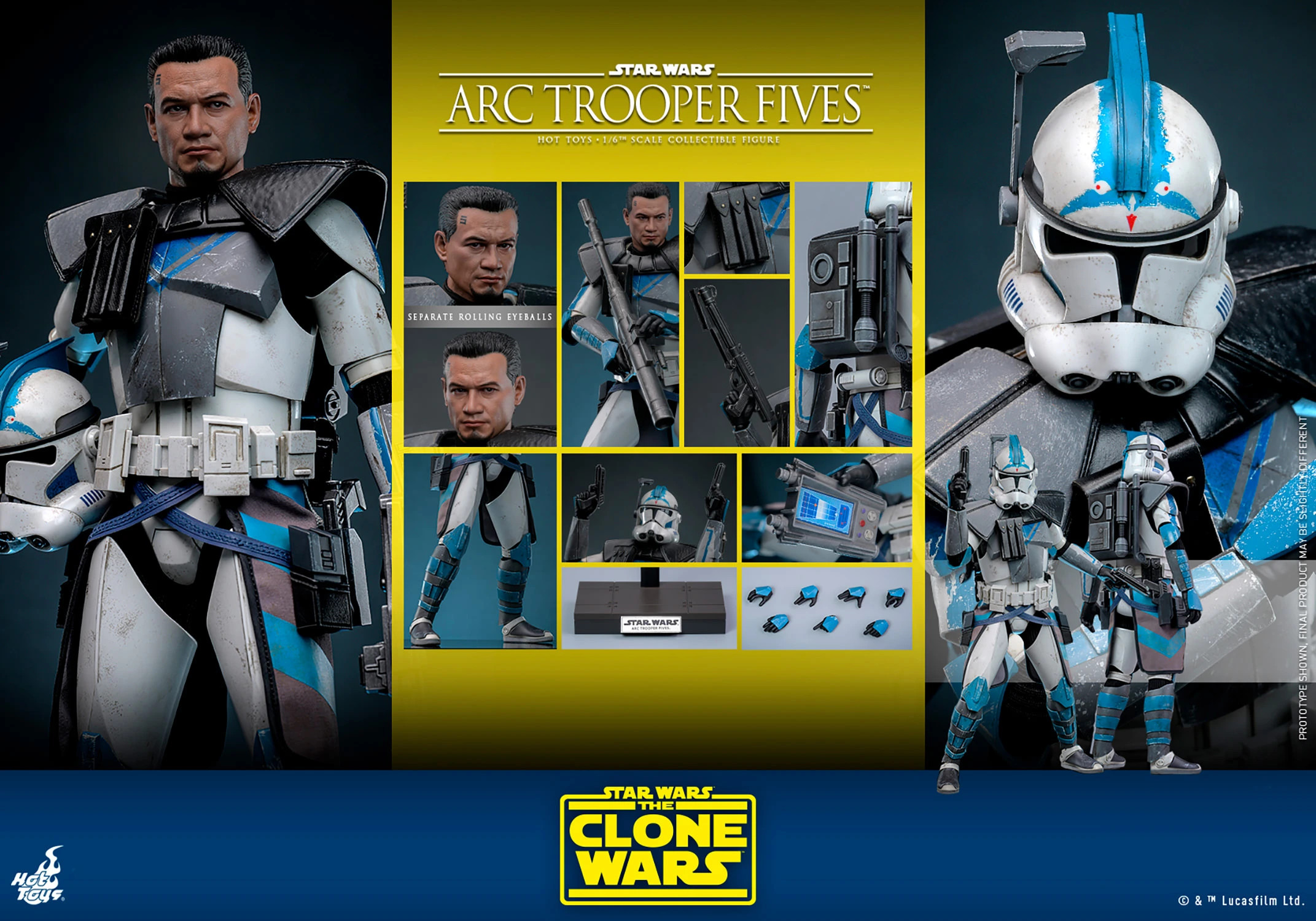 hot-toys-tms132-star-wars-the-clone-wars-arc-trooper-fives-3 Hot Toys TMS 132 Star Wars The Clone Wars ARC Trooper Fives 1:6 Scale Figure 3