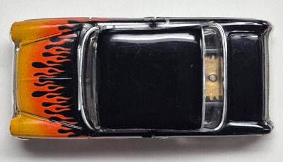 model-motoring-1955-chevrolet-bel-air-210-sedan-black-flamed-finish-5 Model Motoring 1955 Chevrolet Bel Air 210 Sedan Black with Flame Finish HO Slot Car: Track Tested 5