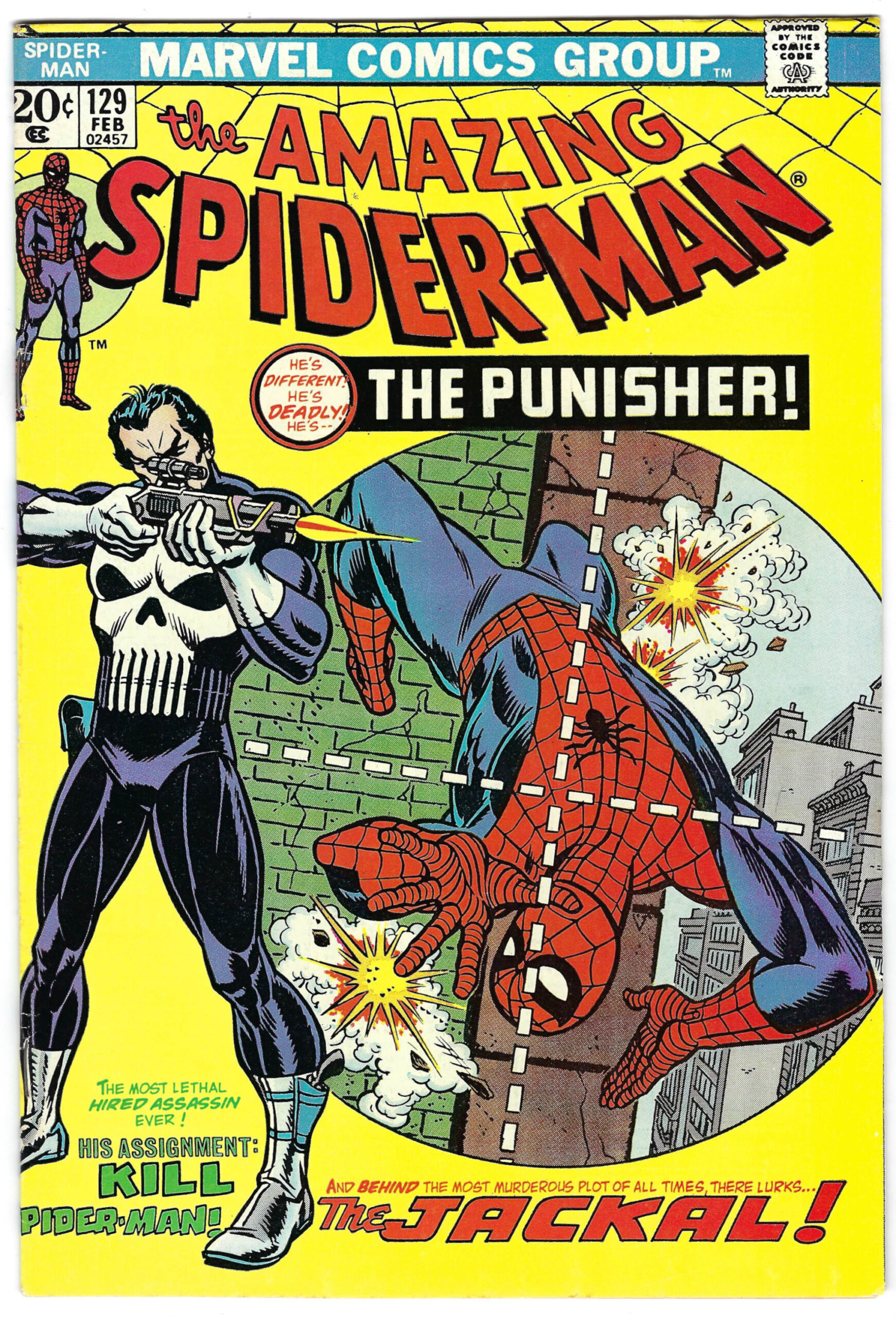 Marvel Comics Amazing Spider-Man (1963) #129: 1st Appearance of The Punisher - High Grade 1