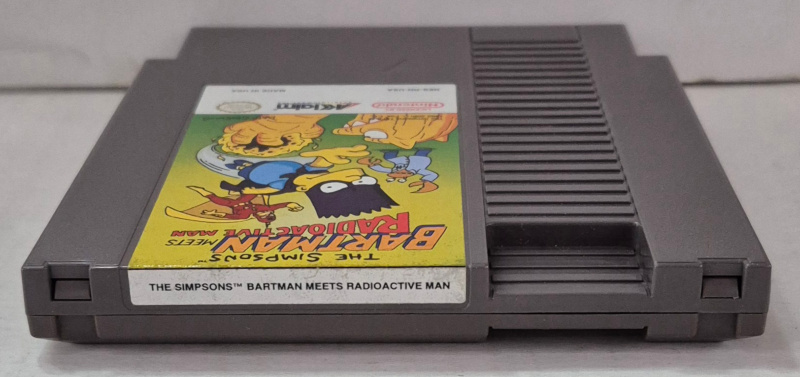 acclaim-nintendo-nes-the-simpsons-bartman-meets-radioactive-man-game-cartridge-and-box-6 1992 Acclaim for Nintendo NES The Simpson's Bartman Meets Radioactive Man Game Cartridge Complete in Box 6
