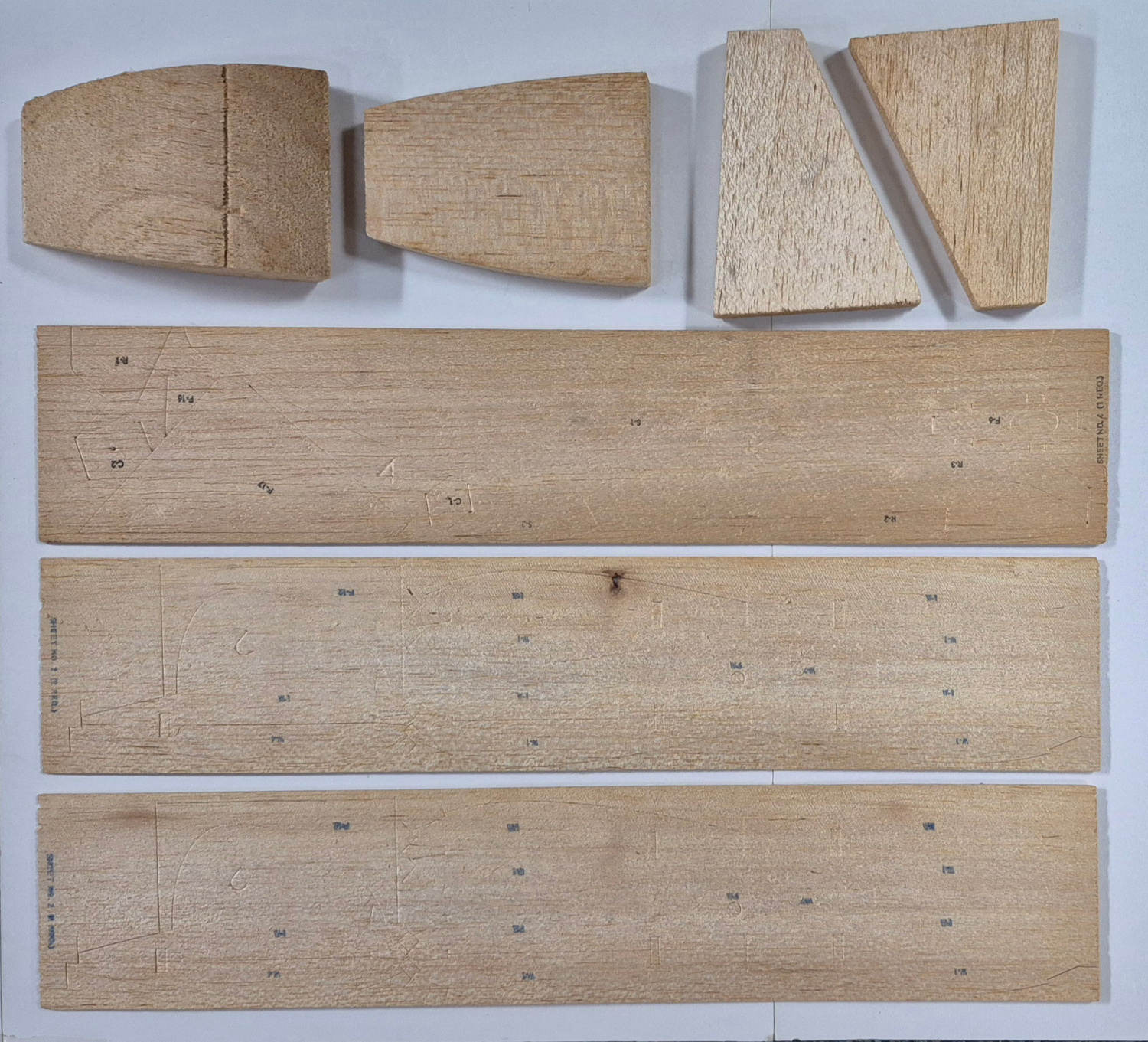 berkeleys-buhl-pup-balsa-wood-airplane-model-kit-3 Vintage 1950's Berkeley "1/2 A" "Buhl Pup" Balsa Wood Airplane Model Kit Unbuilt in the Box 3