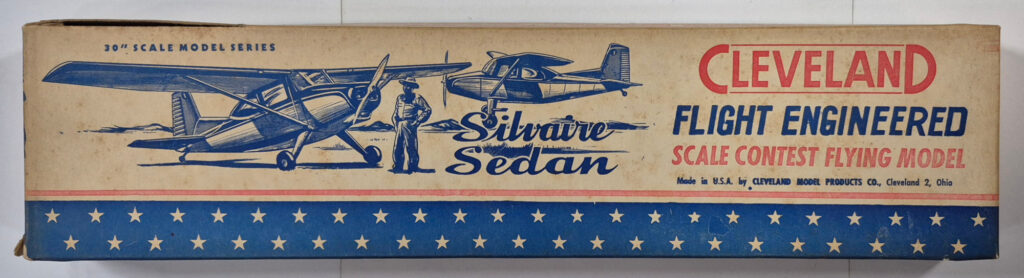 Vintage 1948 Cleveland Models IT-112 30" Silvaire Sedan Balsa Wood Airplane Model Kit Unbuilt in the Box 1