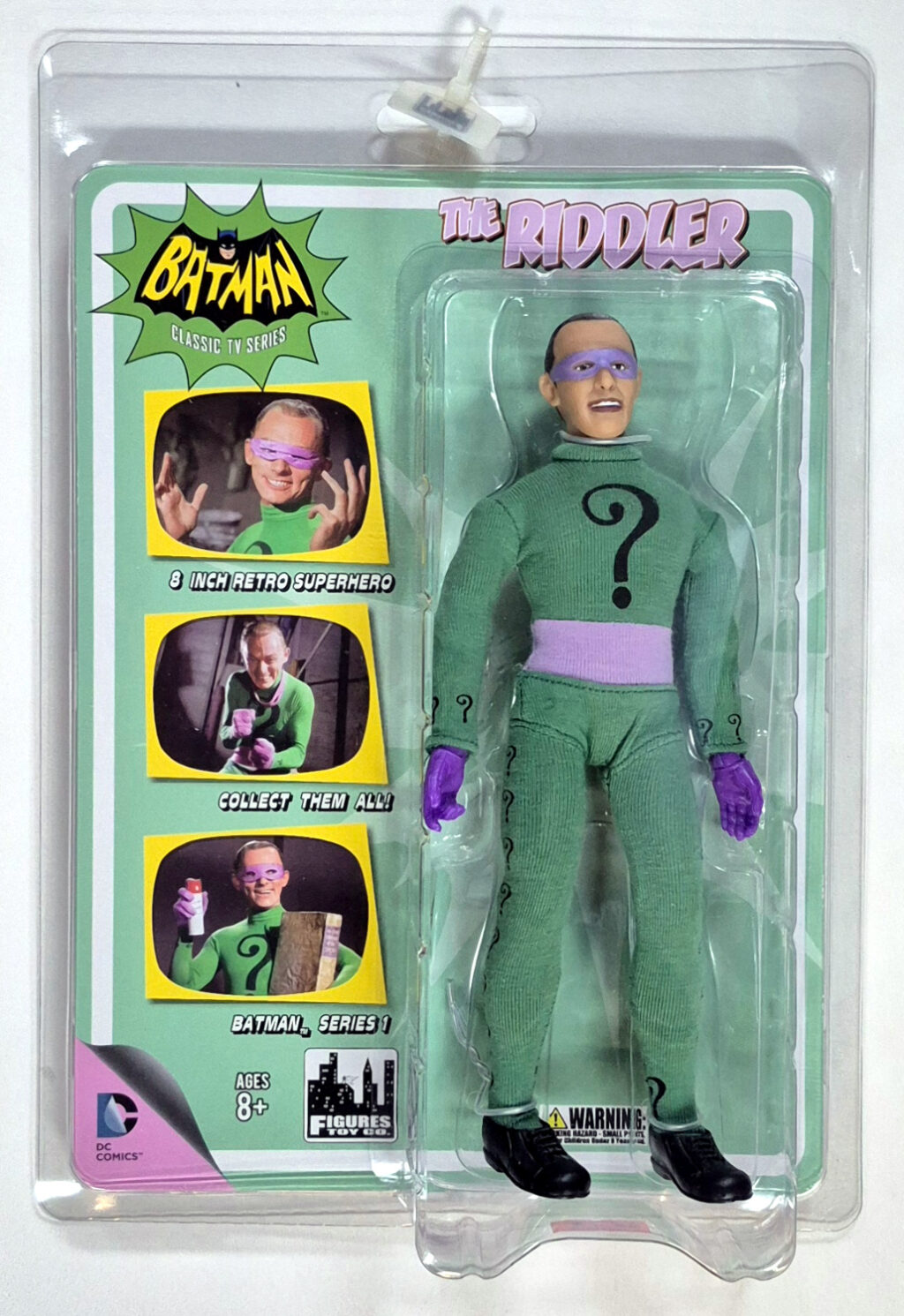 MOC Figures Toy Co. Batman Classic TV Series Frank Gorshin as The Riddler Action Figure: Mint on Card 1