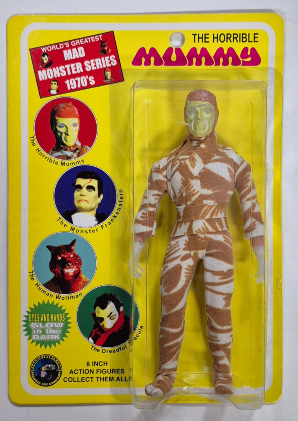 MOC Figures Toy Co. Mad Monster Series The Horrible Mummy Action Figure: Mint on Card 1