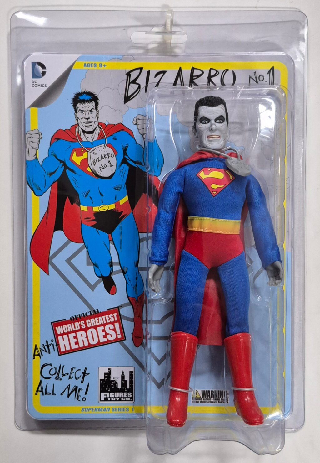 MOC Figures Toy Co. Official World's Greatest Heroes Bizarro No. 1 Action Figure: Mint on Card 1