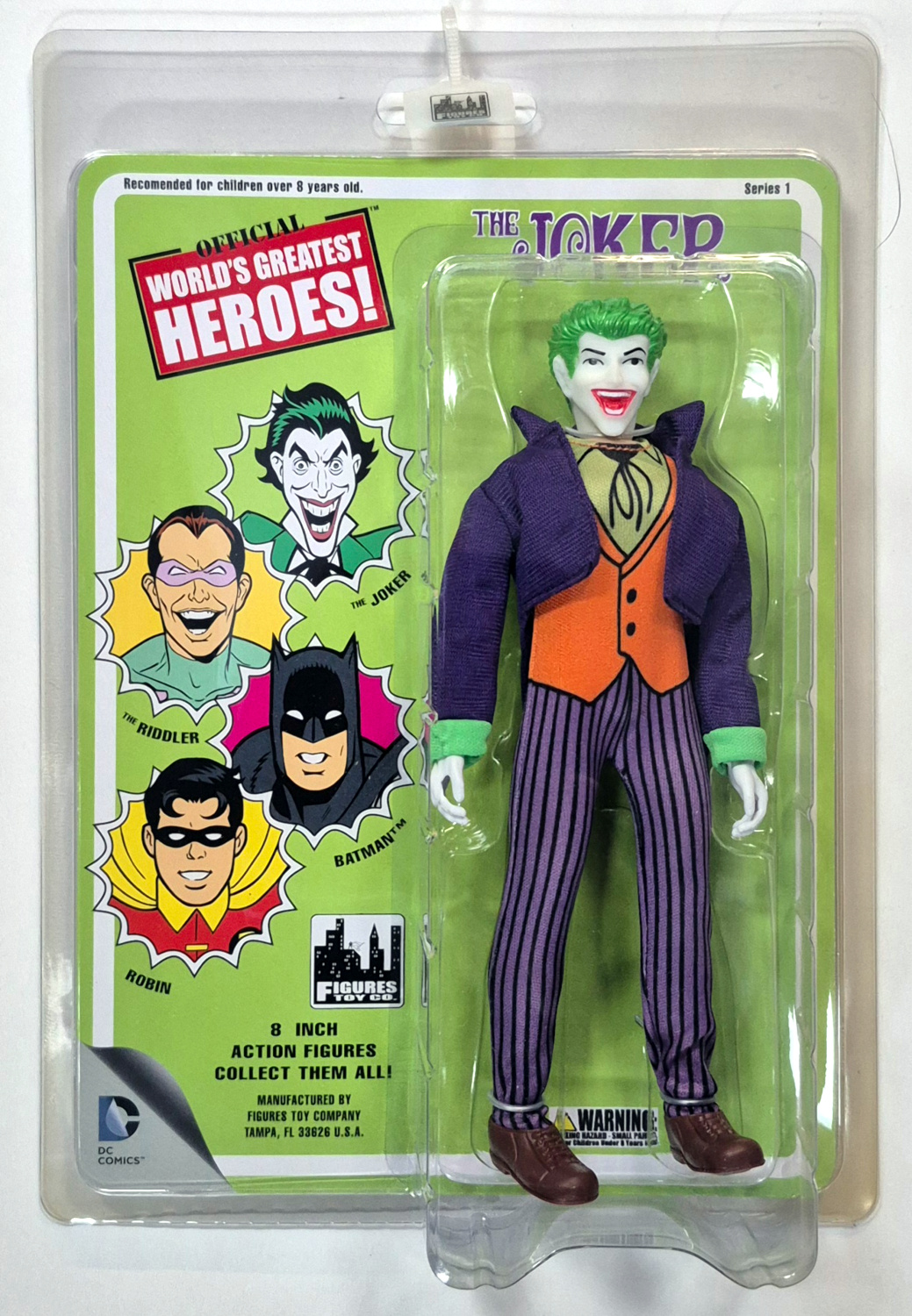 MOC Figures Toy Co. Official World's Greatest Heroes The Joker Action Figure: Mint on Card 1