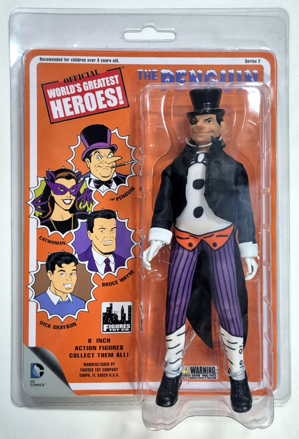 MOC Figures Toy Co. Official World's Greatest Heroes The Penguin Action Figure: Mint on Card 1