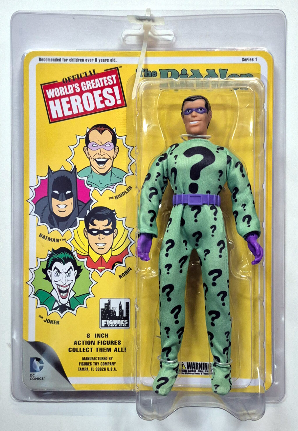 MOC Figures Toy Co. Official World's Greatest Heroes The Riddler Action Figure: Mint on Card 1