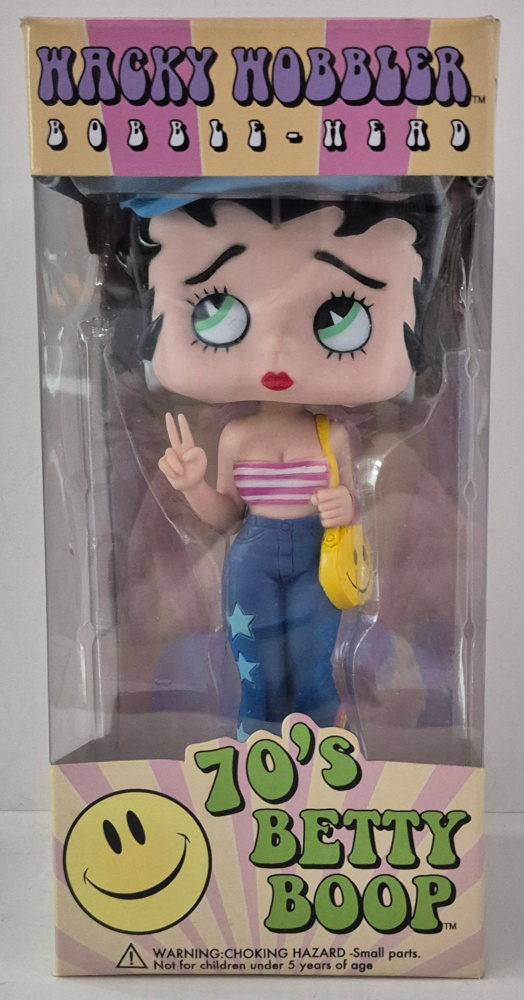 MIB Funko Wacky Wobbler Bobble-Head 70's Betty Boop in Box 1