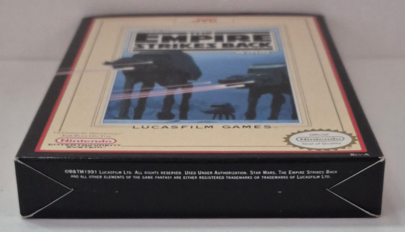 lucasfilm-games-nintendo-nes-star-wars-the-empire-strikes-back-game-cartridge-and-box-4 1991 Lucasfilm Games for Nintendo NES Star Wars The Empire Strikes Back Game Cartridge Complete in Box 4