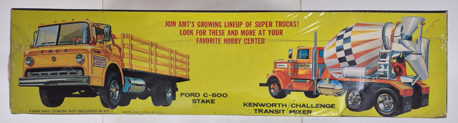 amt-ford-c-900-tilt-cab-tractor-truck-model-kit-2 Vintage 1972 AMT Ford C-900 Tilt-Cab Tractor Truck Model Kit in the Box - Factory Sealed 2