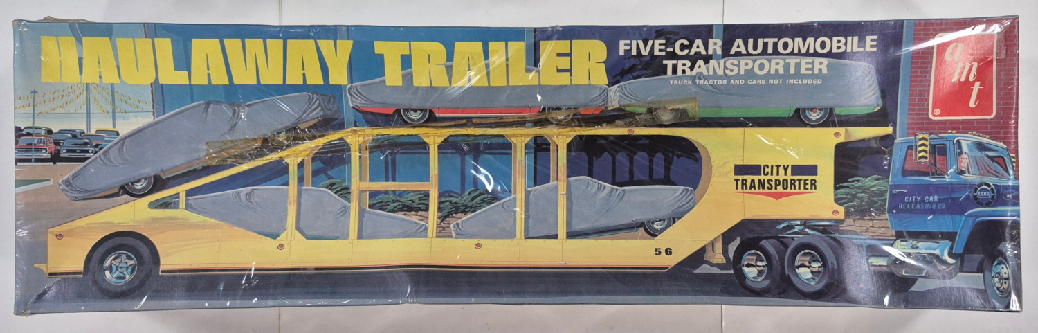 Vintage 1971 AMT Haulaway Trailer Model Kit in the Box - Factory Sealed 1