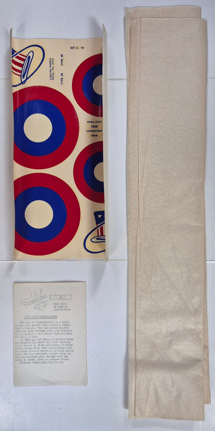 backers-nieuport-28-balsa-wood-airplane-model-kit-9 Vintage 1950's Captain Eddie Rickenbacker's Nieuport "28" Balsa Wood Airplane Model Kit in Box 9