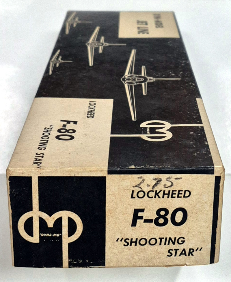 balsa-wood-airplane-model-kit-2 Vintage 1952 Dyna-Model Jet Line Lockheed F-80 "Shooting Star" Balsa Wood Airplane Model Kit in Box 2