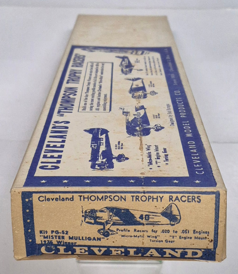 clevelands-thompson-trophy-racers-mister-mulligan-1935-winner-balsa-wood-model-kit-2 Vintage 1960 Cleveland Thompson Trophy Racers "Mister Mulligan" 1935 Winner Balsa Wood Flying Airplane Model Kit in Box 2