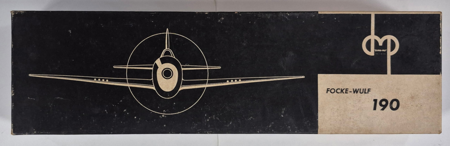 dyna-model-focke-wulf-190-balsa-wood-airplane-model-kit-1 Vintage 1947 Dyna-Model Focke-Wulf 190 Balsa Wood Airplane Model Kit in Box 1