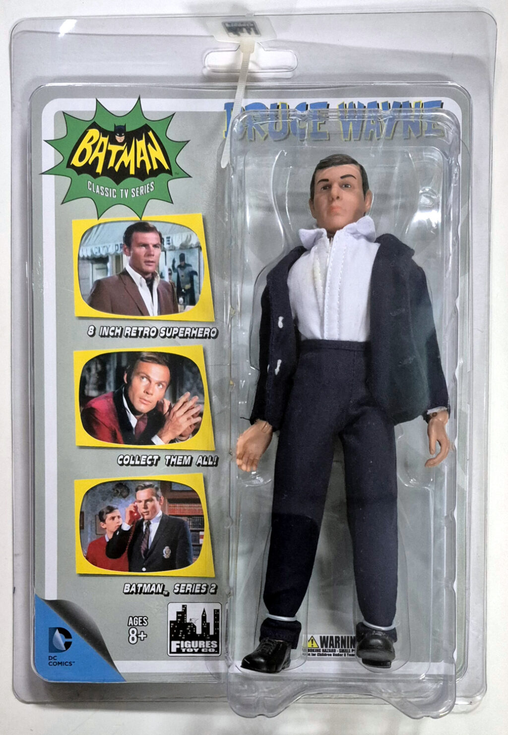 MOC Figures Toy Co. Batman Classic TV Series Adam West as Bruce Wayne Action Figure: Mint on Card 1