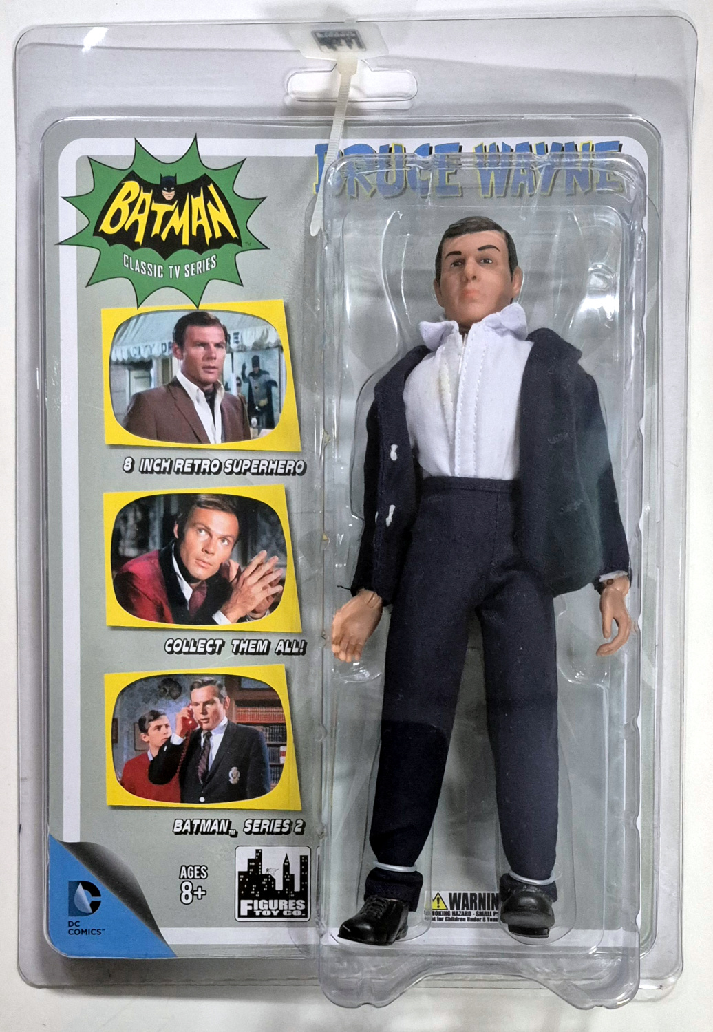 MOC Figures Toy Co. Batman Classic TV Series Adam West as Bruce Wayne Action Figure: Mint on Card 1
