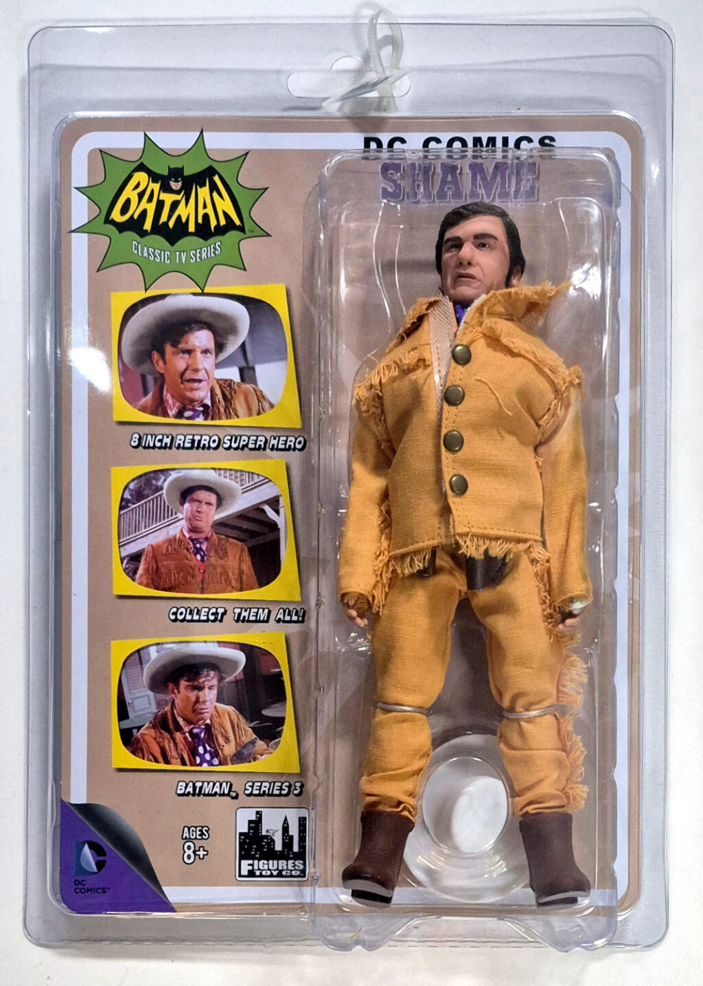 MOC Figures Toy Co. Batman Classic TV Series Cliff Robertson as Shame Action Figure: Mint on Card 1
