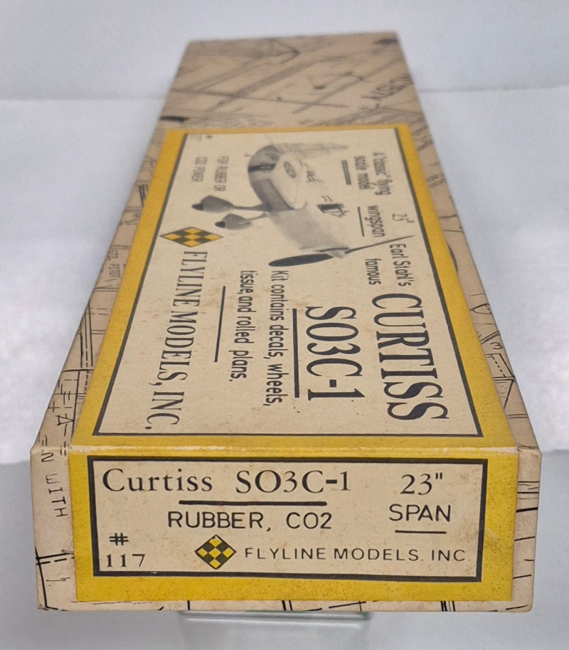 flyline-models-earl-stahls-curtiss-so3c-1-balsa-wood-airplane-model-kit-5 Vintage 1976 Flyline Models Earl Stahl's Famous Curtiss SO3C-1 Balsa Wood Flying Airplane Model Kit in Box 5