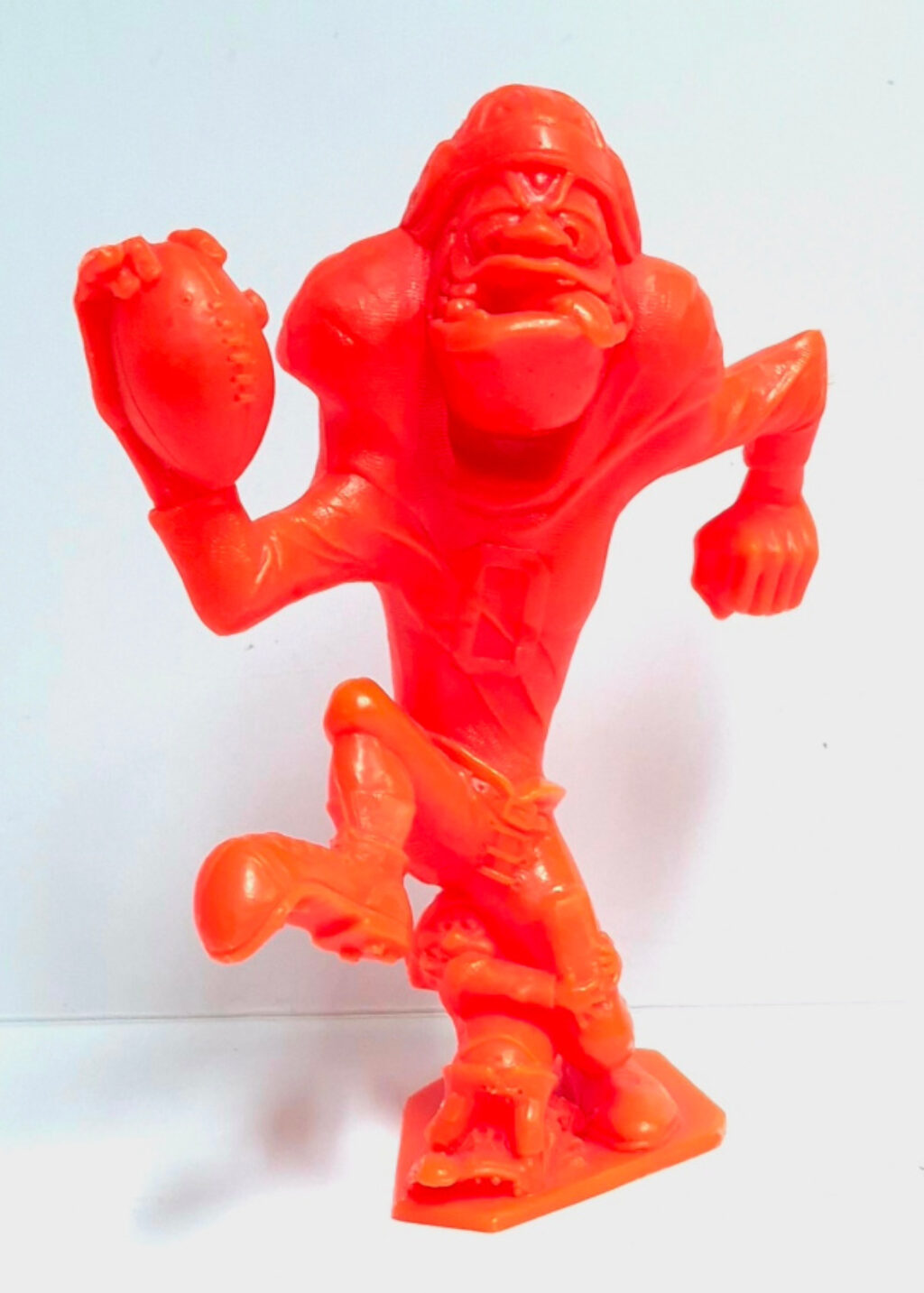 1963 Marx Nutty Mads End Zone Bright Orange Figure - Complete 1