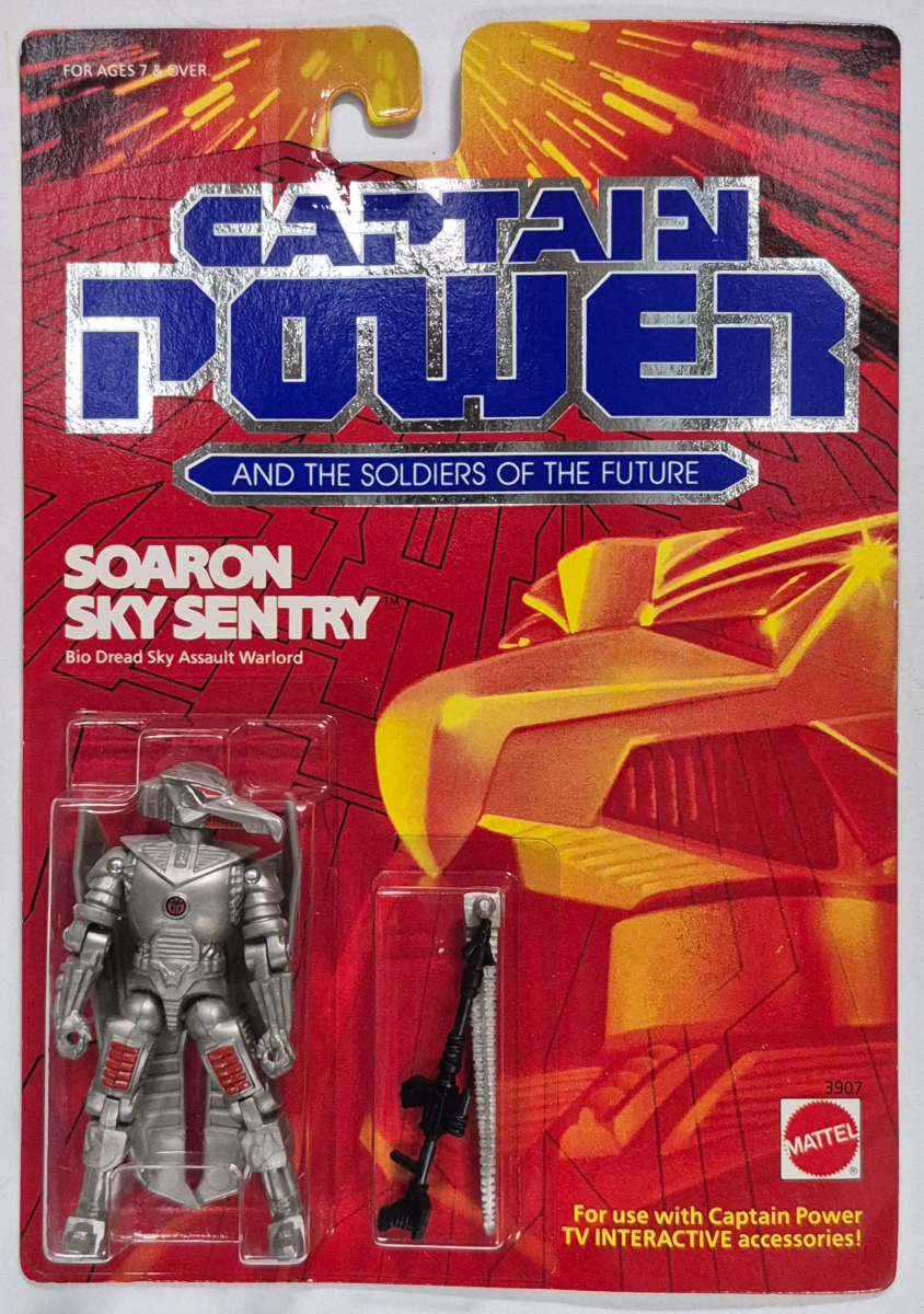 MOC Mattel Captain Power Soaron Sky Sentry Action Figure: Mint on Factory Sealed Card 1