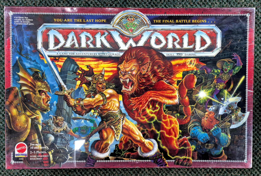 1992 Mattel Dark World Board Game - Factory Sealed 1