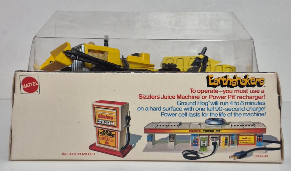 mattel-hot-wheels-sizzlers-earthshakers-ground-hog-with-dumper-2 1970 Mattel Hot Wheels Sizzlers Earthshakers Ground Hog with Dumper - Factory Sealed 2