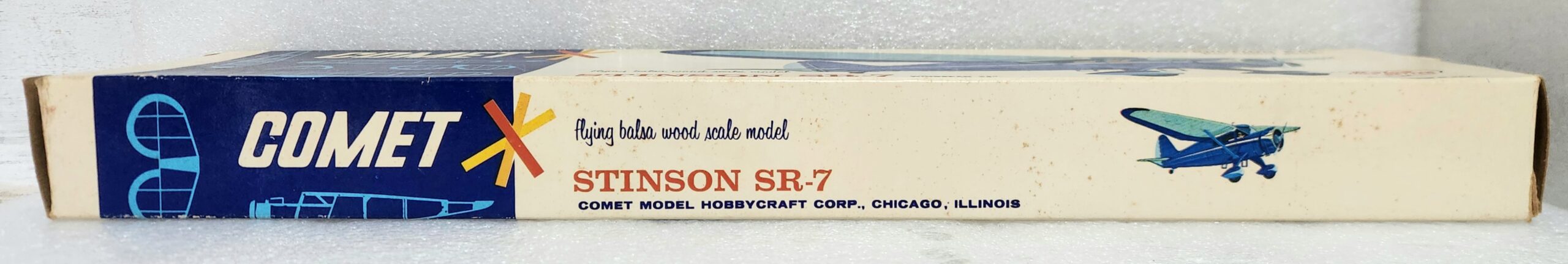 vintage-1974-comet-stinson-sr-7-balsa-wood-airplane-model-kit-complete-in-box-3 Vintage 1974 Comet Stinson SR-7 Balsa Wood Airplane Model Kit Complete in Box 3