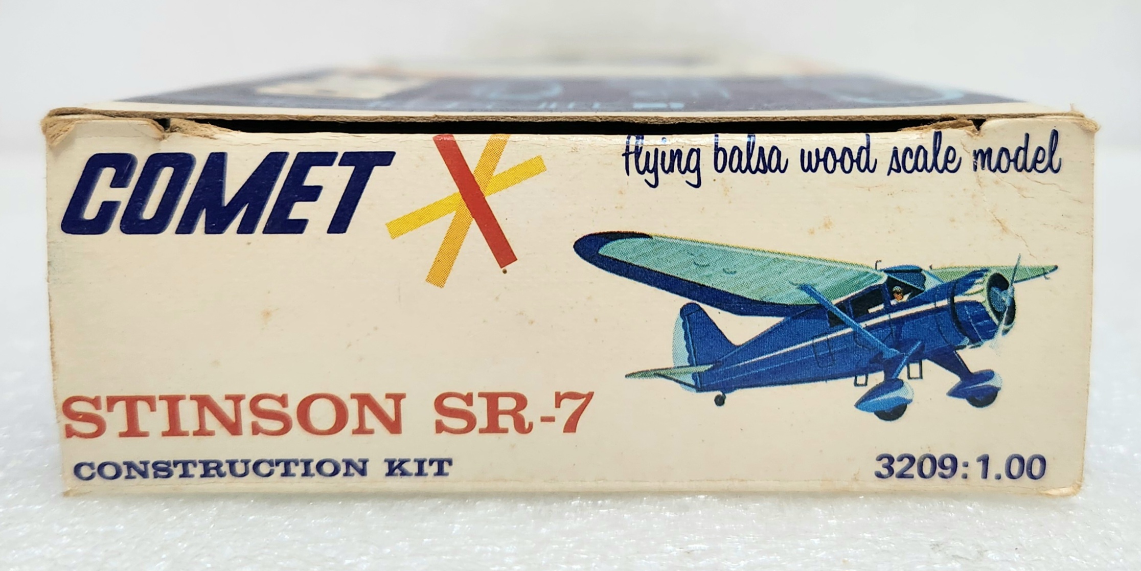 vintage-1974-comet-stinson-sr-7-balsa-wood-airplane-model-kit-complete-in-box-5 Vintage 1974 Comet Stinson SR-7 Balsa Wood Airplane Model Kit Complete in Box 5